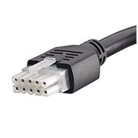 Molex Sensor Cables / Actuator Cables Minifit 10Ckt Cbl Ay Dr Ovrmld 0.5M Blk 2451351005